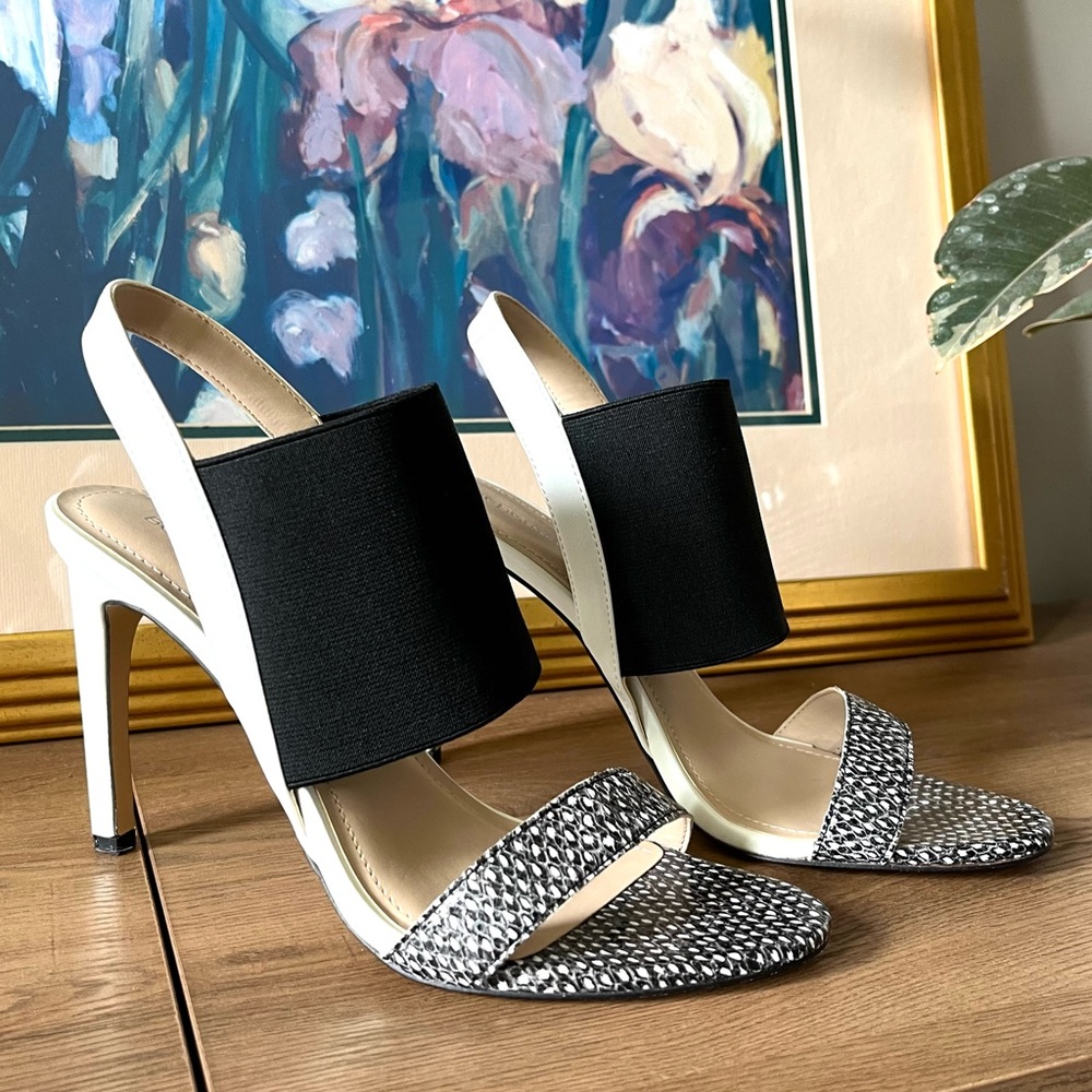 BCBGeneration Black and White Heels